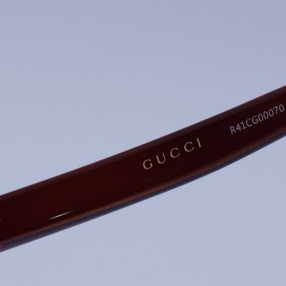 Gucci GG1723S 002 Sunglasses Transparent Brown Square Frame, Brown Lenses - Picture 7 of 12
